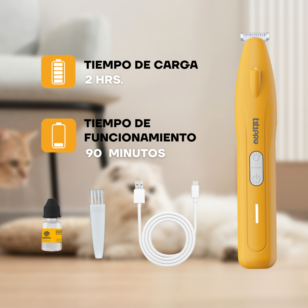 Recortadora PT209L con accesorios: 2 h de carga y 90 minutos de funcionamiento