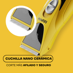 Detalle de la cuchilla nano cerámica de la máquina de cortar pelo PT305