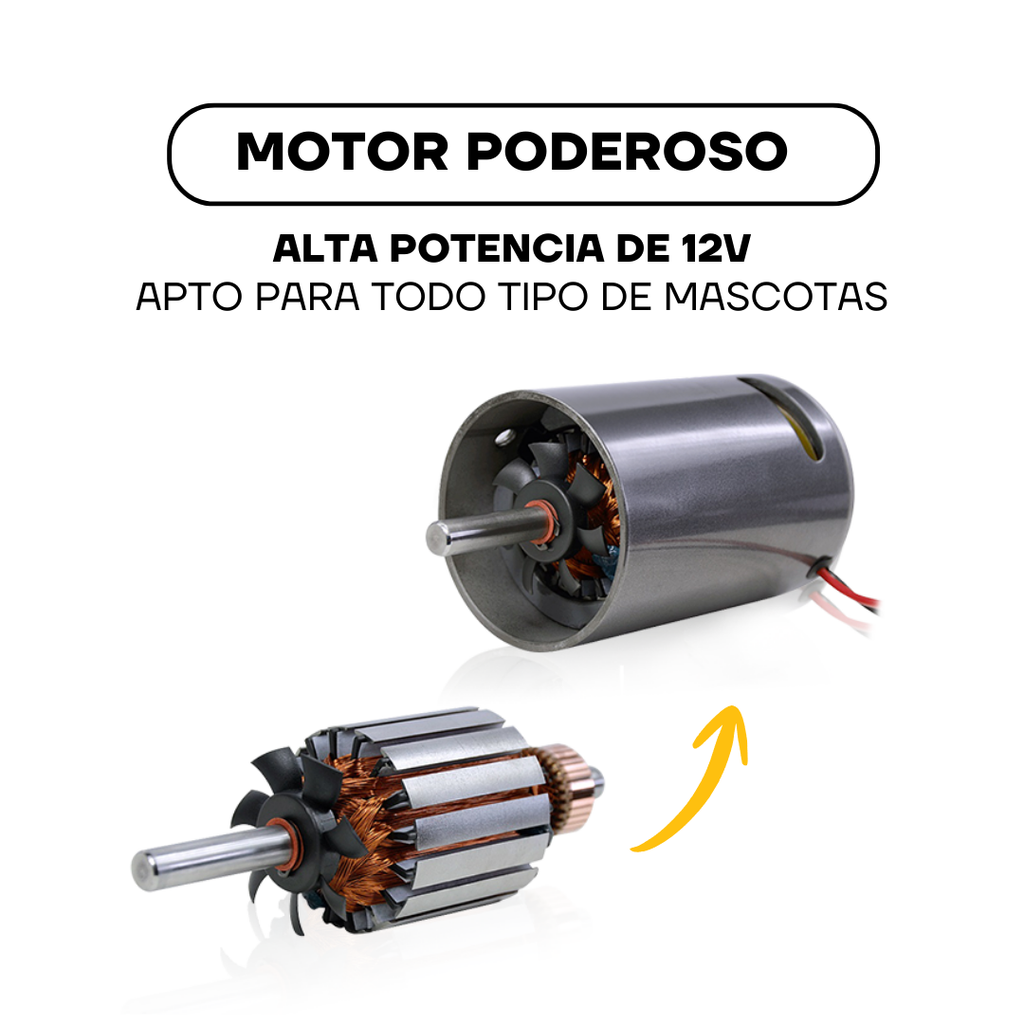 Motor de 12 V de la máquina de cortar pelo ZP-295, apto para todo tipo de mascotas