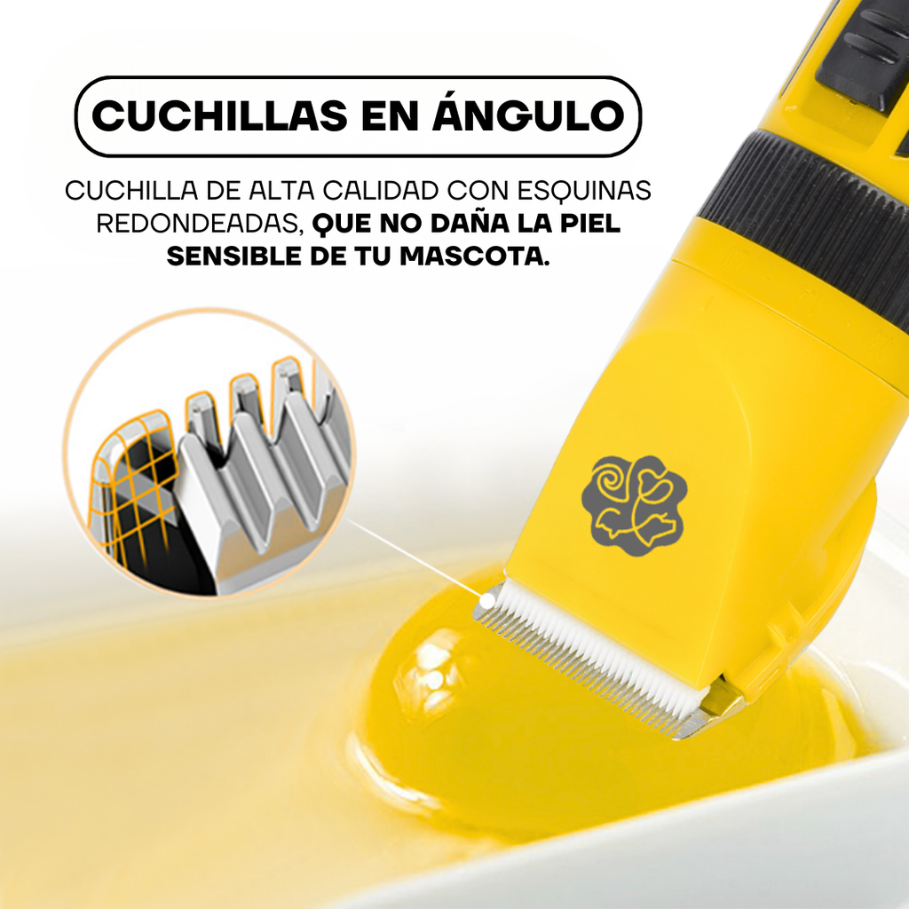 Cuchillas en ángulo con esquinas redondeadas de la ZP-295, cuidan la piel sensible