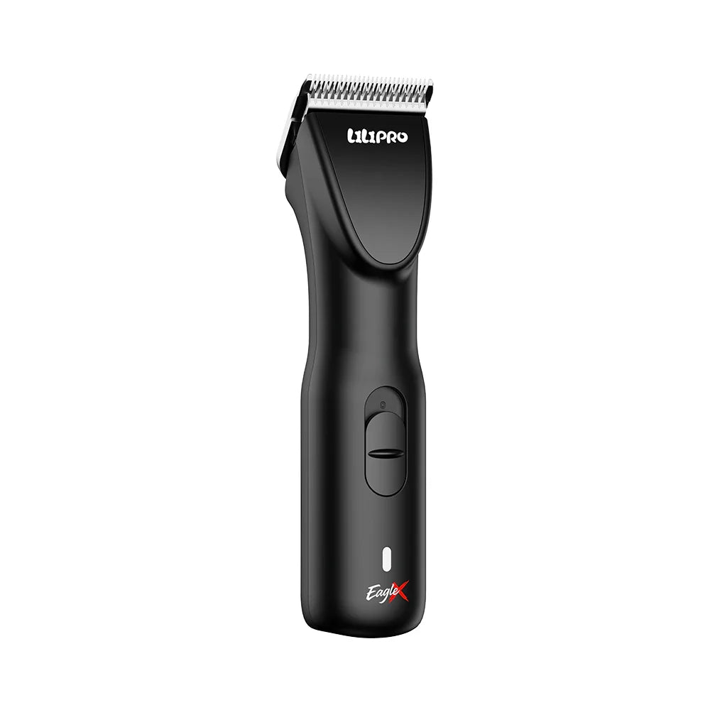 Cortadora Eagle X negra con cuchilla A5, vista frontal